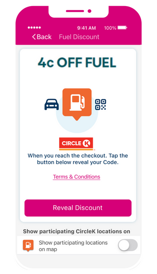 Parking Website - Parking Mobile mock up Circle K fuel